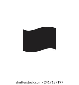 Logo flag black design template element