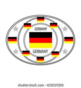 The logo and flag of Germany.