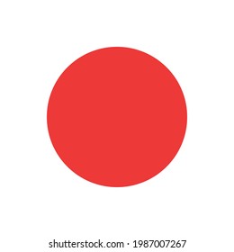 Logo. Flag of Japan vector illustration. 