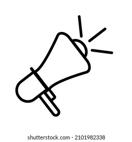 icono plano del logotipo de un altavoz, icono del vector del teléfono mega