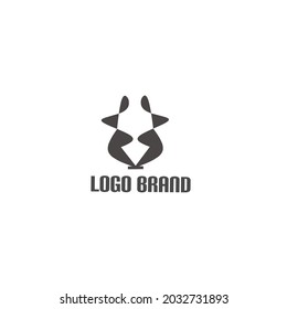 Logo flat modern royal guard