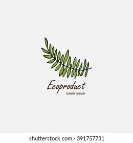 Logo with floral motifs. It can be used for eco-friendly products, spa salon, health food store, and so on.
