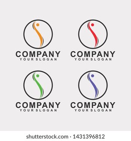 Logo Flow Icon Element Template Design Logos