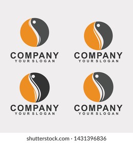 Logo Flow Icon Element Template Design Logos