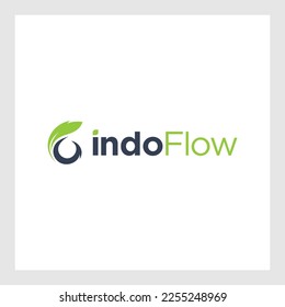Logo Flow Man Icon Element Template Design Logos