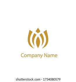 a logo of the flower