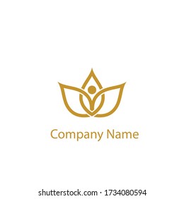 a logo of the flower