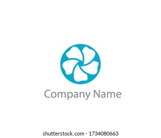 a logo of the flower