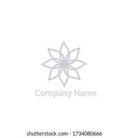 a logo of the flower