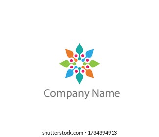 un logotipo de la flor