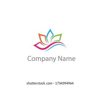 a logo of the flower