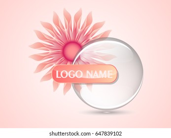 Logo Flower with Cristal Ball