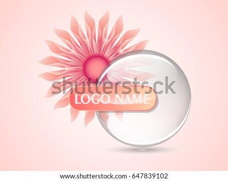 Logo Flower with Cristal Ball