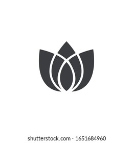 logo flower design. vector modern graphic.