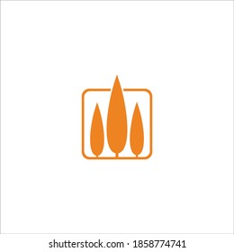 Logo-Blumensymbol-Versuchsvektor