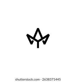 logo flower leaf S element illusion
