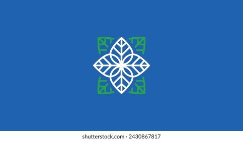 Logo Flower Modern Concept Abstract