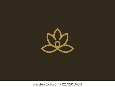 Logo Flower and Nature and leaf, logo with Simple Circle Nature and leaf, Nature, Unique, Nature, Beauty. Business identity Vector Icon.