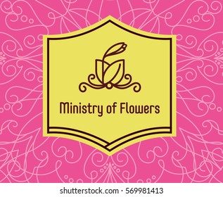 The logo of the flower shop