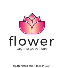 Logo Flower Simple Template Design