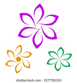 Logo Flower Vector Illustration Design