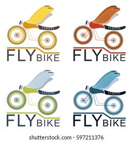 Logo flying bike
