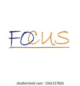 Logo focus is suitable for the character of a company


