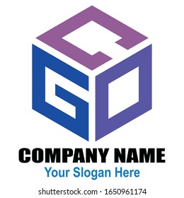 logo font alphabet word hexagonal blue g c o company business