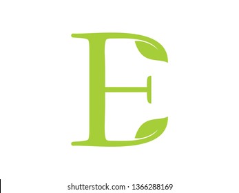 logo font leaf e