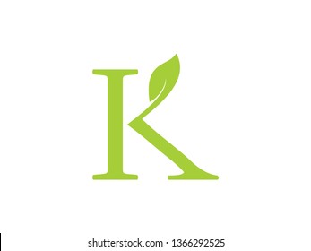 Logo Font Leaf K