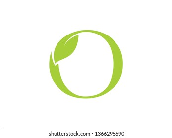 logo font leaf O