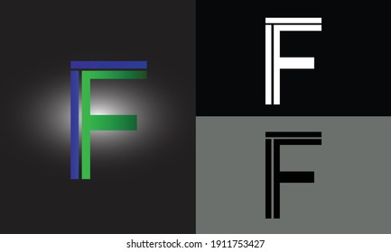 tipografía del logotipo vectorial gráfico de la letra F, Mejor para el diseño de su icono o nombre inicial de la letra F, bueno para el tema web de tecnología