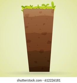 Logo font I underground with grass and leaf color green cartoon style.