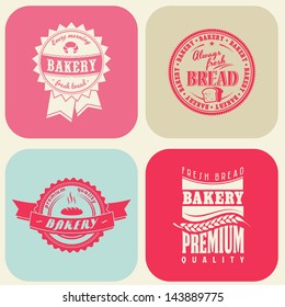 logo food bakery bakes fresh oven cake vector set of vintage bakery labels badges and design elements logo food bakery bakes fresh oven cake vector classic pastry product group traditional edge pile f