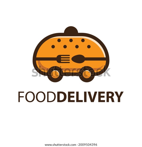 logo for\
food delivery - with spoon and fork\
symbol