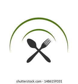 logo food icon for restaurant, cafe, chef, bar, simple style design