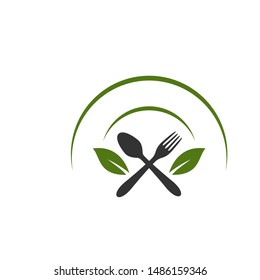 logo food icon for restaurant, cafe, chef, bar, simple style design