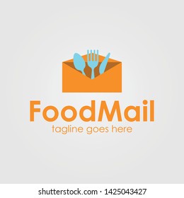 Logo Food Mail Template Design