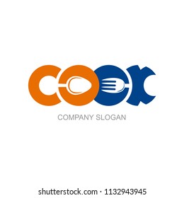 logo food menu with simple display, logo ready to use