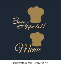logo food studio or home cooking. Bakery, bakehouse logo or label 