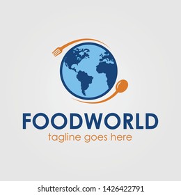 Logo Food World Template Design