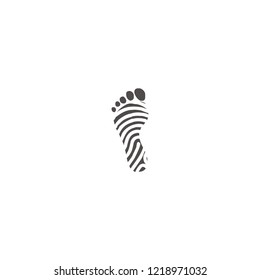 logo foot and fingerprint