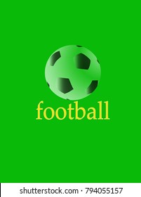 Logo footbal isolated