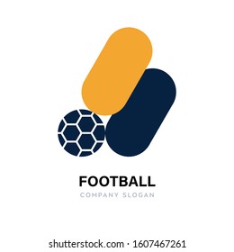 Logo football game legs running