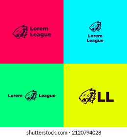 logo football league competition concept design banner poster vector template for match day big match top famous popular soccer football club team in the world. English Premier League, La Liga