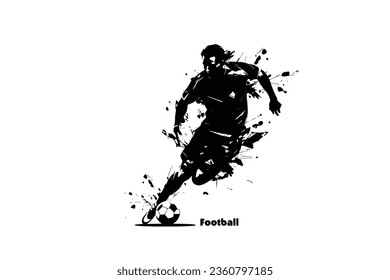 Logo Football. Football Silhouette Sport. vector set of football soccer players.football players.soccer players vector illustration