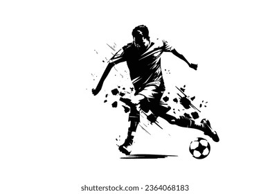 Logo Football. Football Silhouette Sport. vector set of football soccer players.football players.soccer players vector illustration