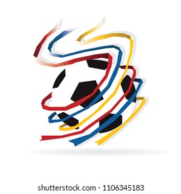 Logo football ,vector design