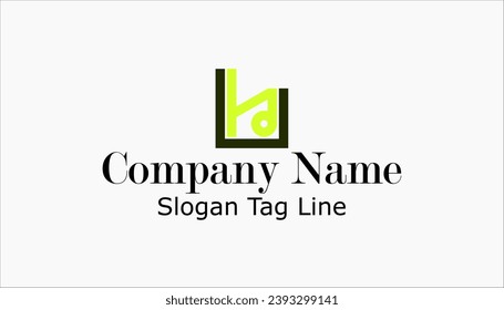 logotipo en forma de letras antiguas en una caja abierta con cajas verdes y negras, diseño de plantillas de iconos, diseño del logotipo de la empresa, nombre de la empresa