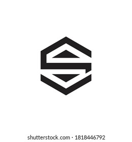 Das Logo, das die Basis von S bildet, kombiniert mit der Form in den sechs, die es als fest und gezogen erscheinen lässt , kann für das Logo-Design verwendet werden